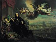 After Jan de Baen The apotheosis of Cornelis de Witt oil on canvas